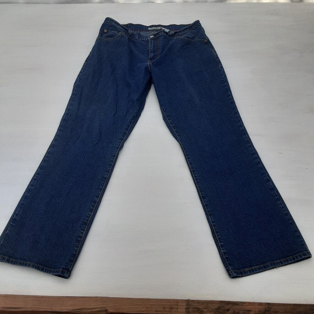 Vtg Levis 550 Jeans Womens 12S Blue Classic Relaxed Boot Cut Stretch Denim